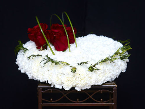 sanxulian flores corazon 35cm clavel y rosas