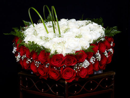 sanxulian flores corazon 35 cm rosas